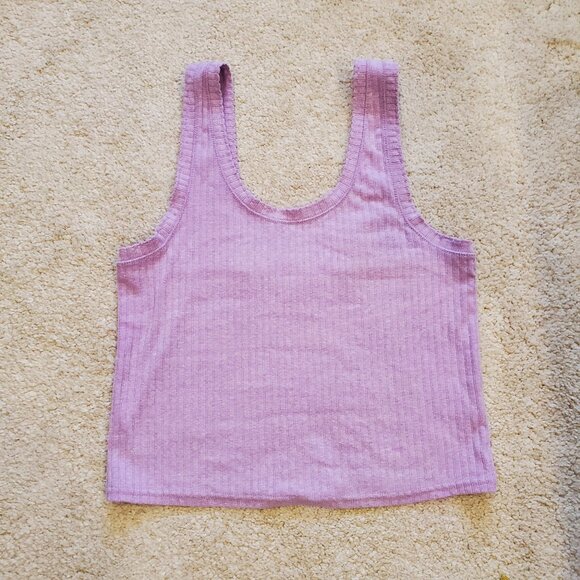 Cropped Lounge Tank Top - Picture 2 of 9